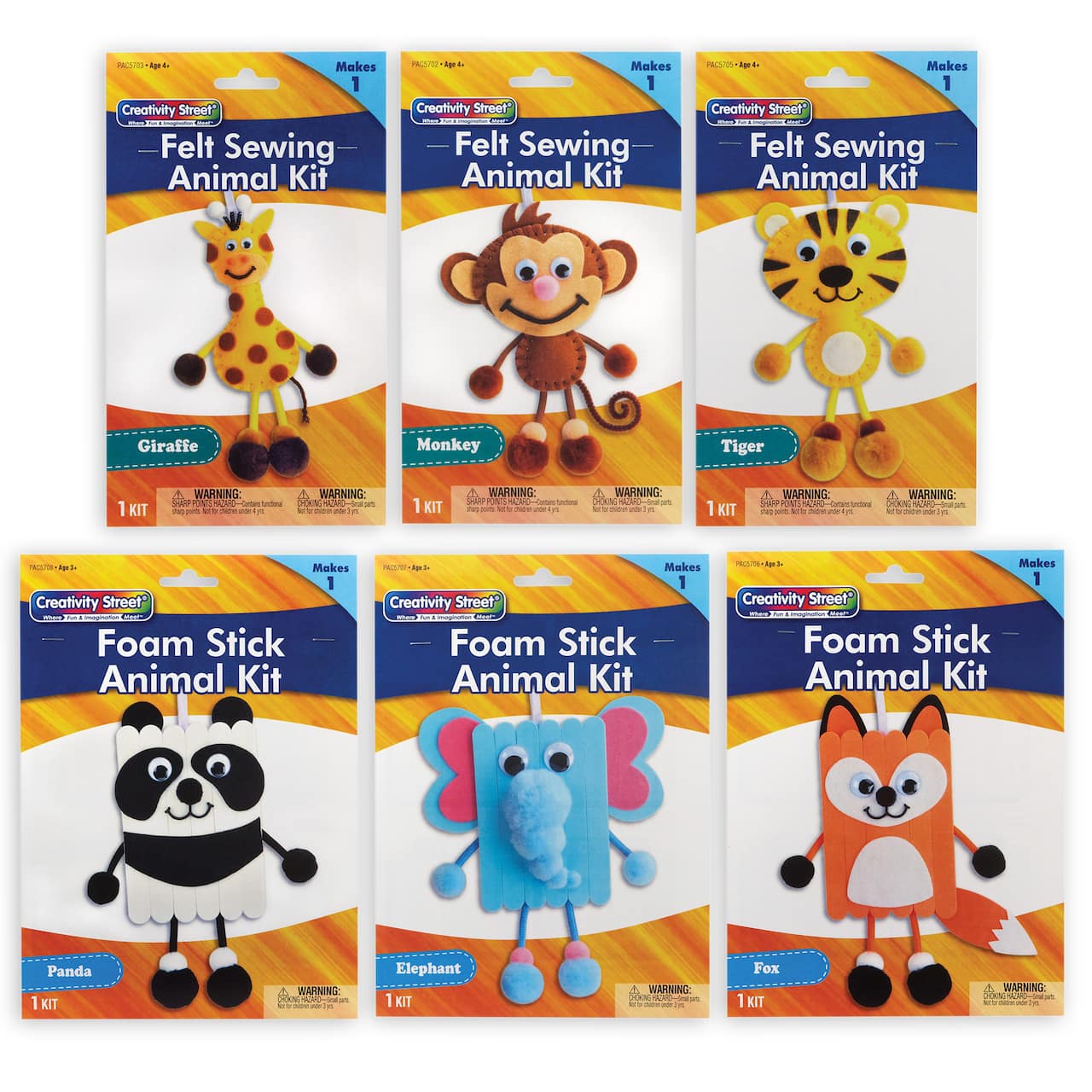 Creativity Street® Animal Felt & Foam Craft Kit Set